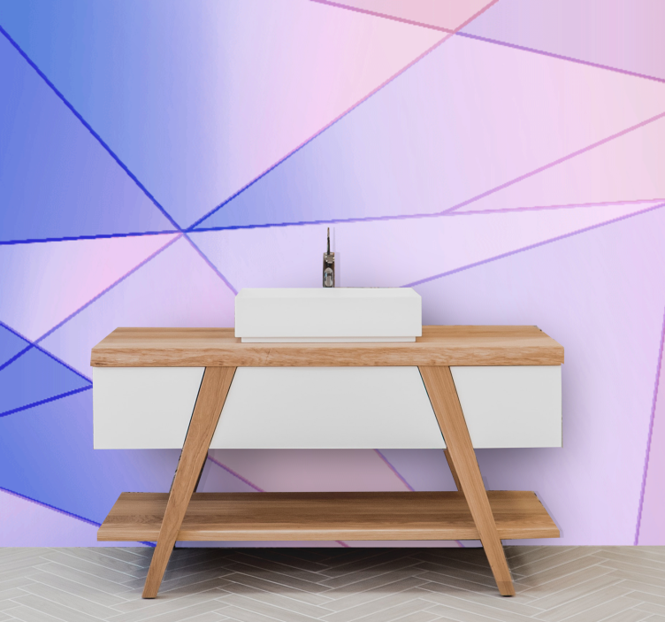 Abstraktní fototapeta hravé geometrické barvy - TenStickers