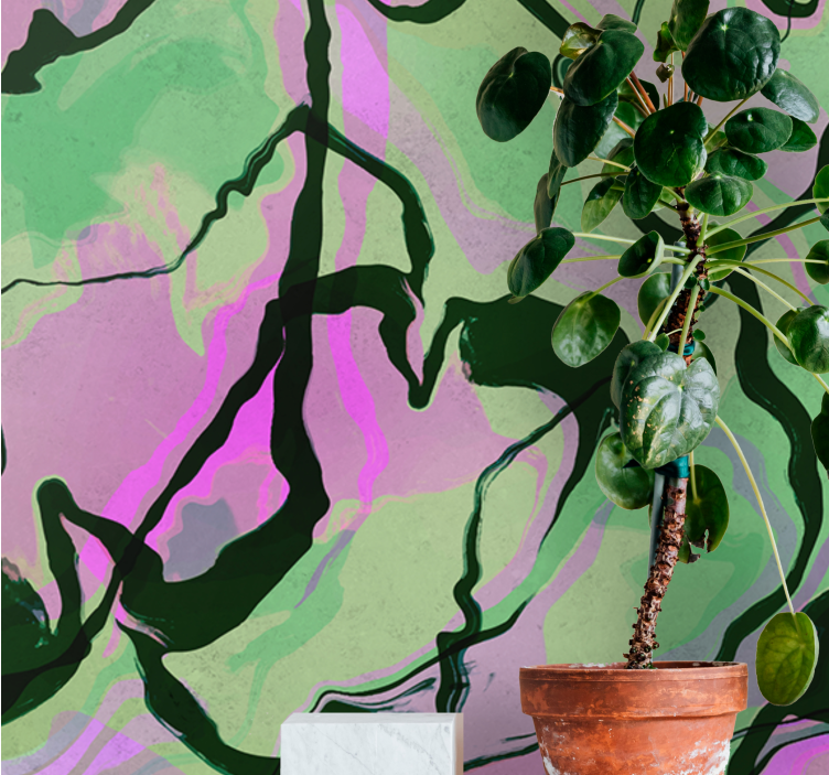 Abstraktní fototapeta s organickou kompozicí - TenStickers