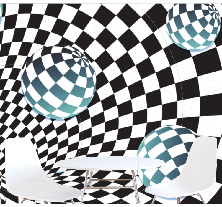 Abstraktní fototapeta vzor iluzorní sféry - TenStickers