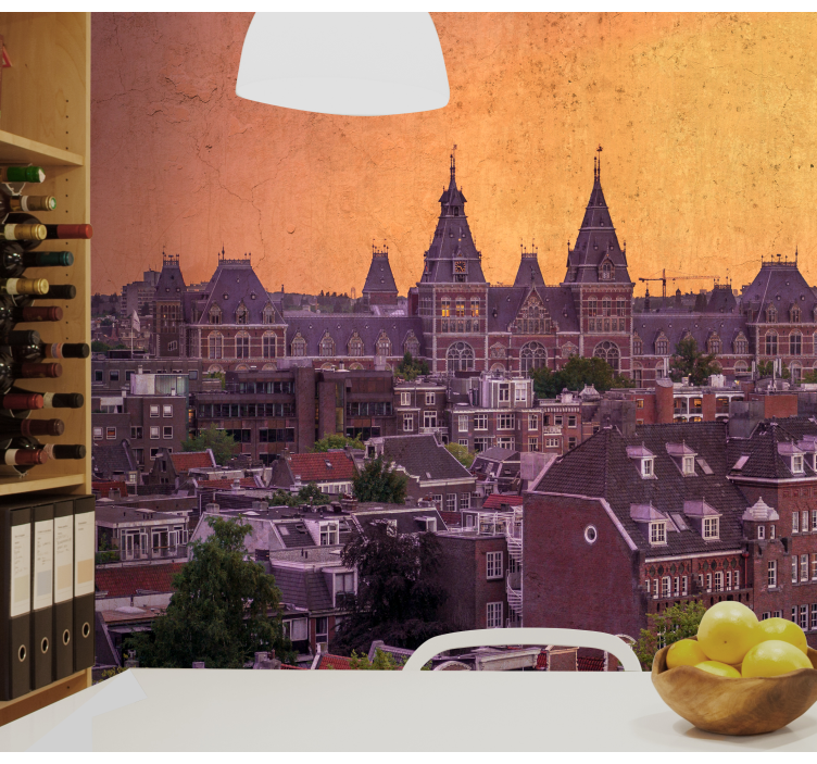 Amsterdam fototapeta architektonická krása amsterdamu - TenStickers
