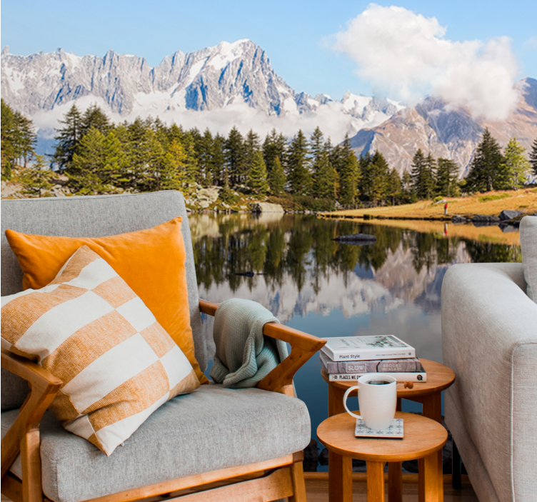 Barevná krajina estetická barva fototapeta - TenStickers