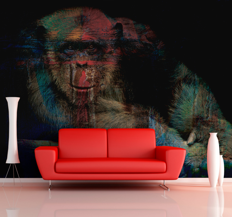 Fototapeta barevné opice - TenStickers