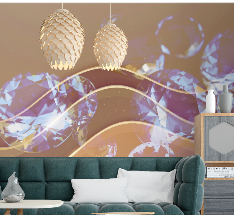 čokoládové diamanty abstraktní fototapeta - TenStickers