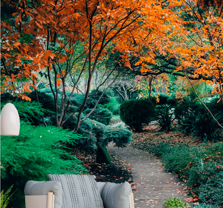 3d fototapeta "cottagecore" botanická chodba - TenStickers