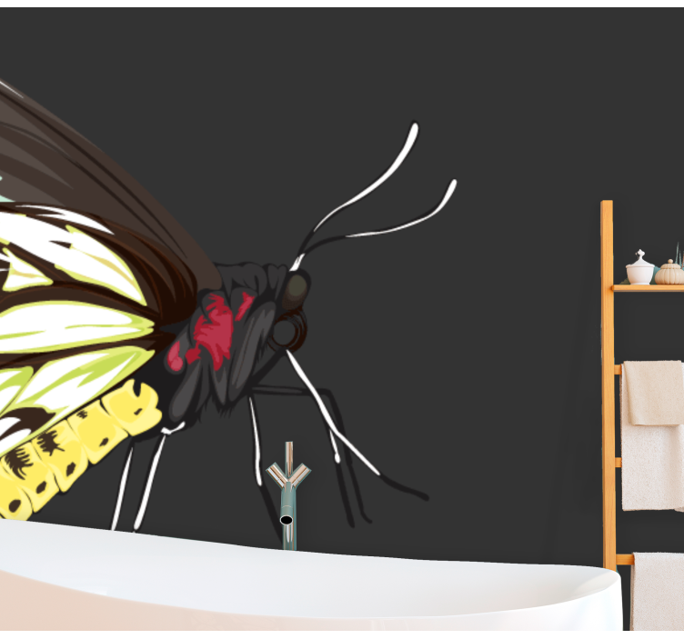 Design žlutého motýla Fototapeta - TenStickers