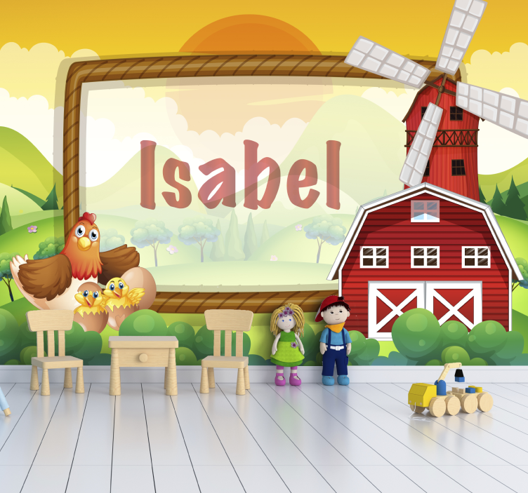 Dětská ložnice fototapeta farmářští kamarádi - TenStickers