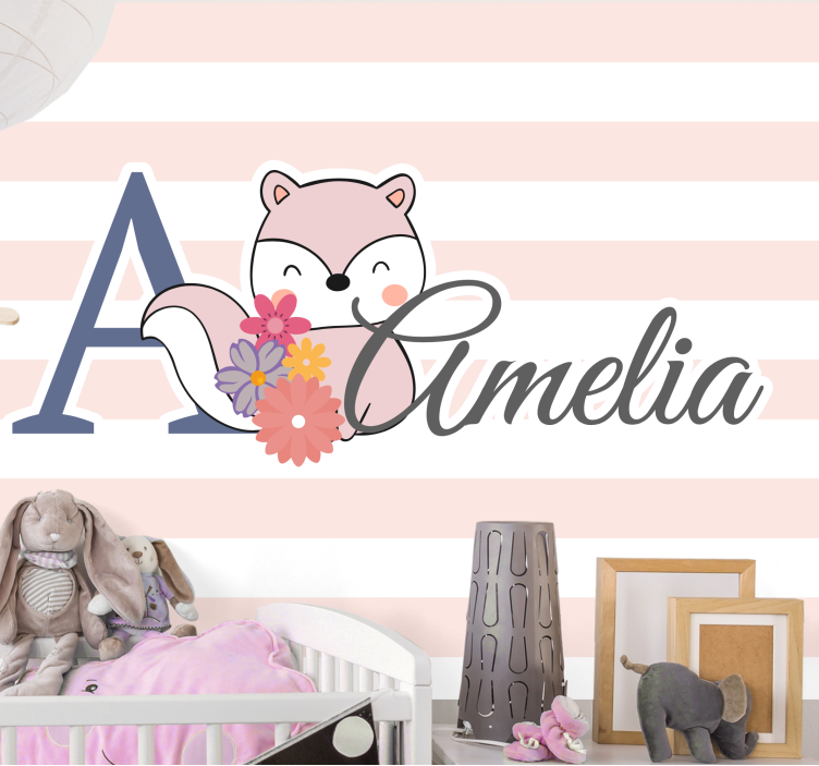 Dětská ložnice fototapeta roztomilá liška - TenStickers