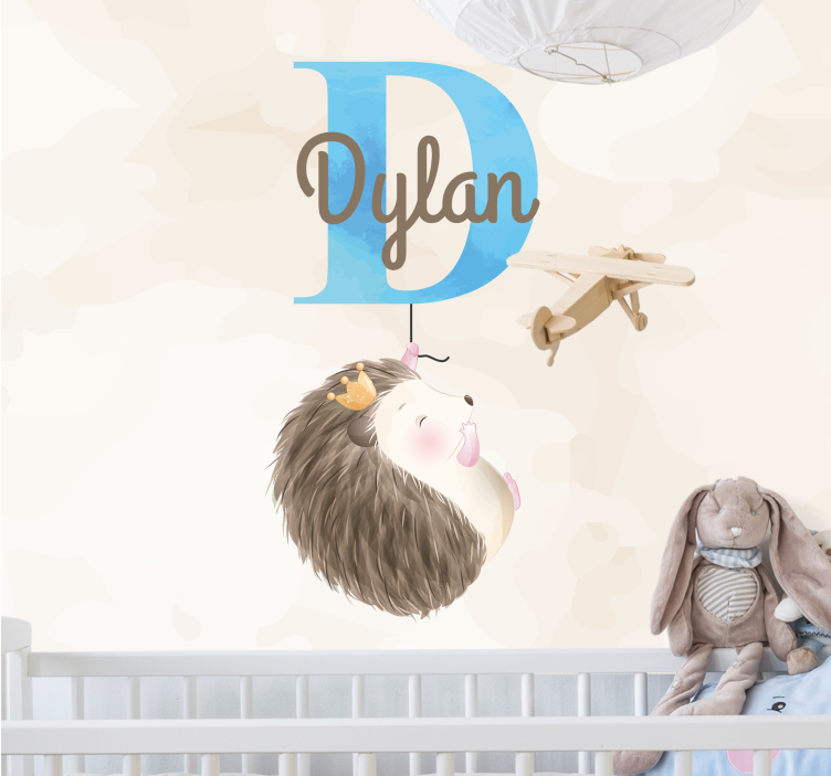 Dětská ložnice fototapeta s roztomilým ježkem - TenStickers