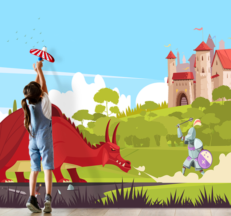 Fancy fototapeta fantazie draků - TenStickers