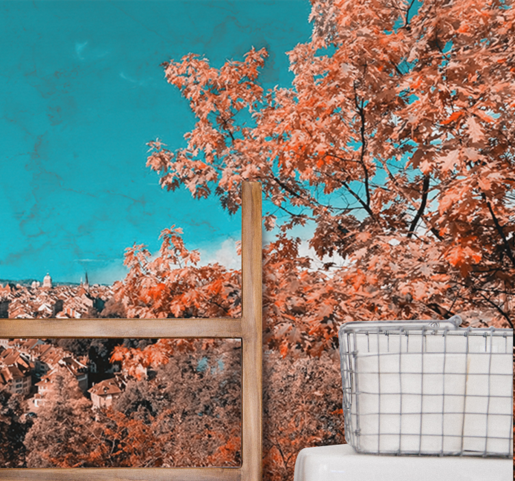 Fototapeta barevná podzimní krajina - TenStickers