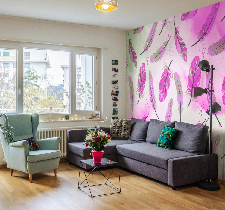 Fototapeta boho peří zen - TenStickers