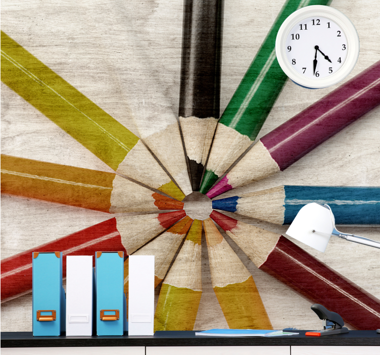 Fototapeta fráze barevné uspořádání tužek - TenStickers