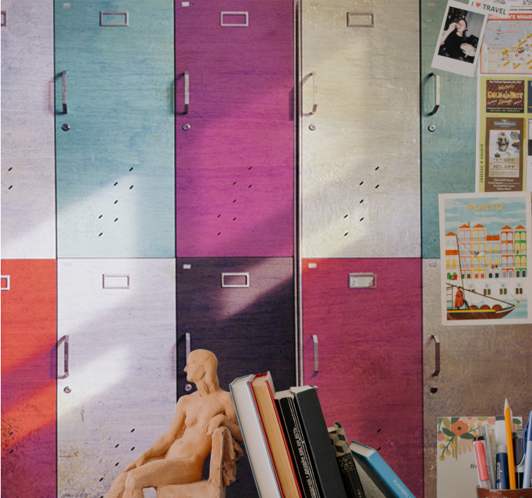 Fototapeta hudba barevné skříňové dveře - TenStickers