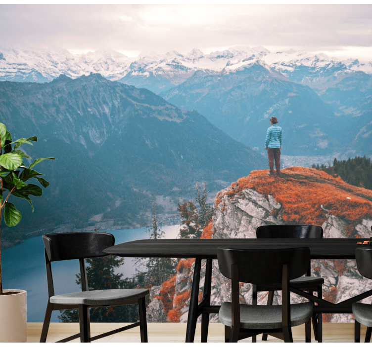 Fototapeta klidný pohled na hory - TenStickers