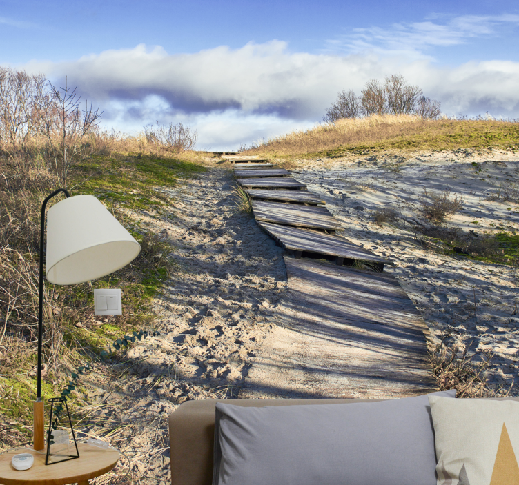 Fototapeta krajina dřevěné cesty - TenStickers