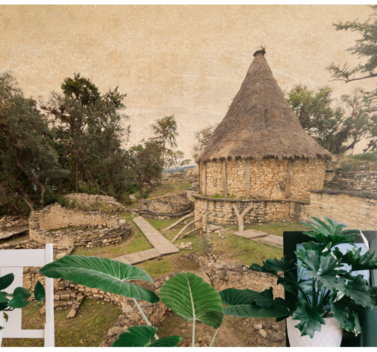 Fototapeta krajina s historickými stavbami - TenStickers