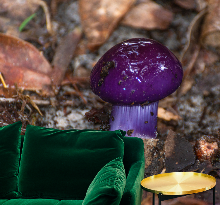 Fototapeta květina fialová houbová výhonky - TenStickers