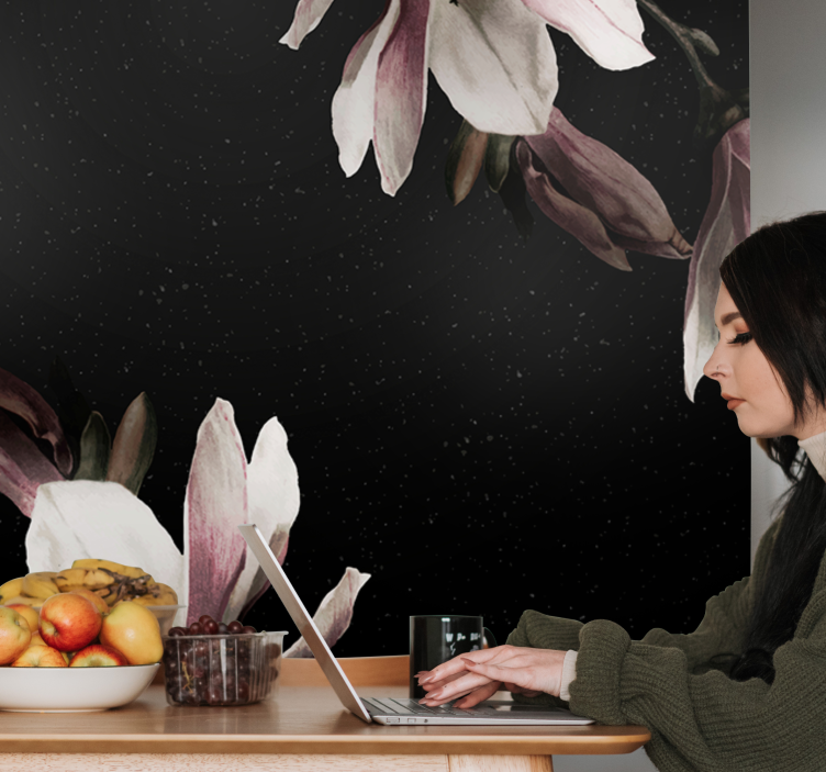 Fototapeta květiny s motivem magnolie - TenStickers