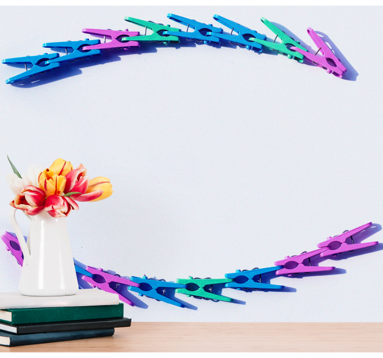 Fototapeta na textury a vzory barevné klipové uspořádání - TenStickers