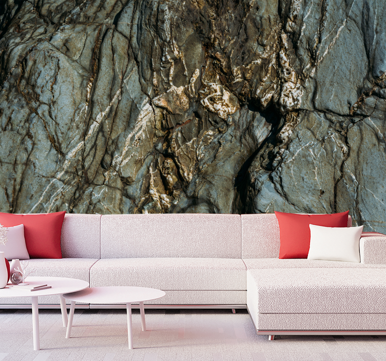 Fototapeta na textury a vzory prasklý kamenný povrch - TenStickers