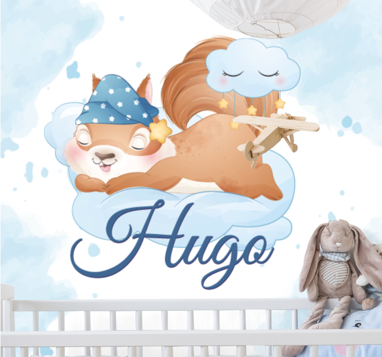 Fototapeta pro mateřské školy spící veverky sny - TenStickers