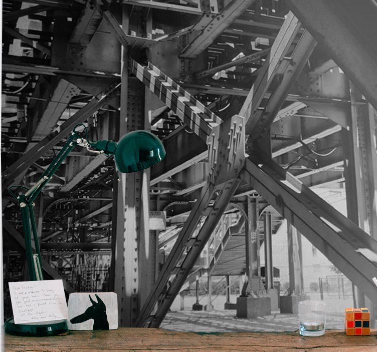 Fototapeta pro město a zemi s městskou architekturou - TenStickers