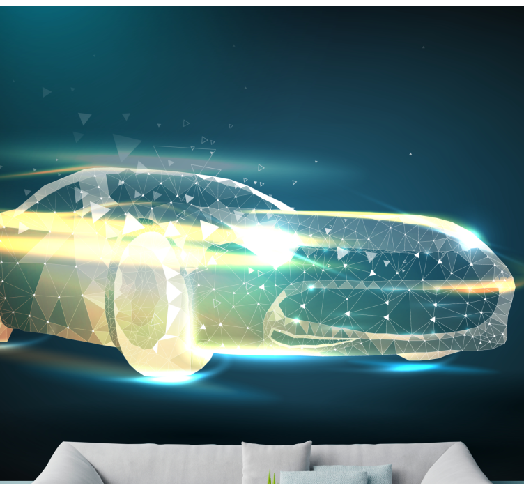 Fototapeta vozidel geometrický pohyb aut - TenStickers