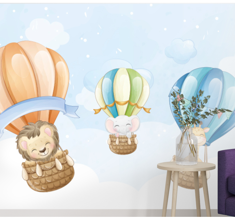 Fototapeta zvířata nafukovací vzducholodě - TenStickers