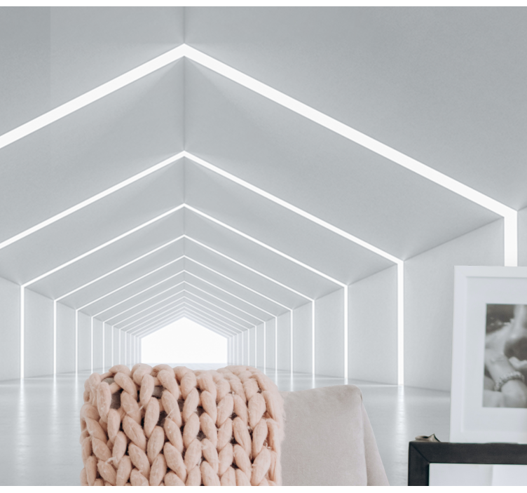 Geometrická světelná struktura Moderní fototapeta - TenStickers