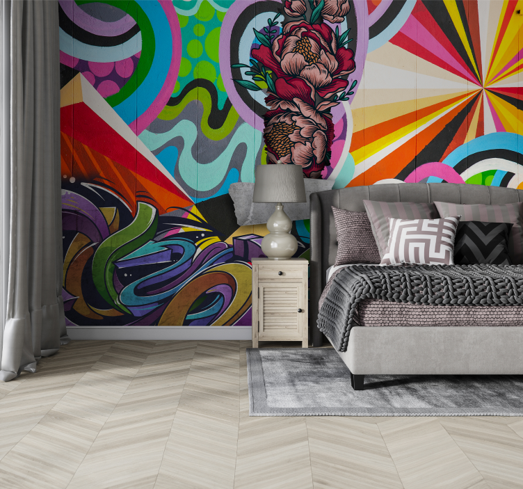 Graffiti městské umění fototapeta - TenStickers