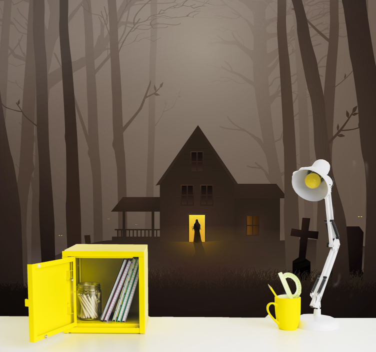 Halloween vesnice fototapeta - TenStickers