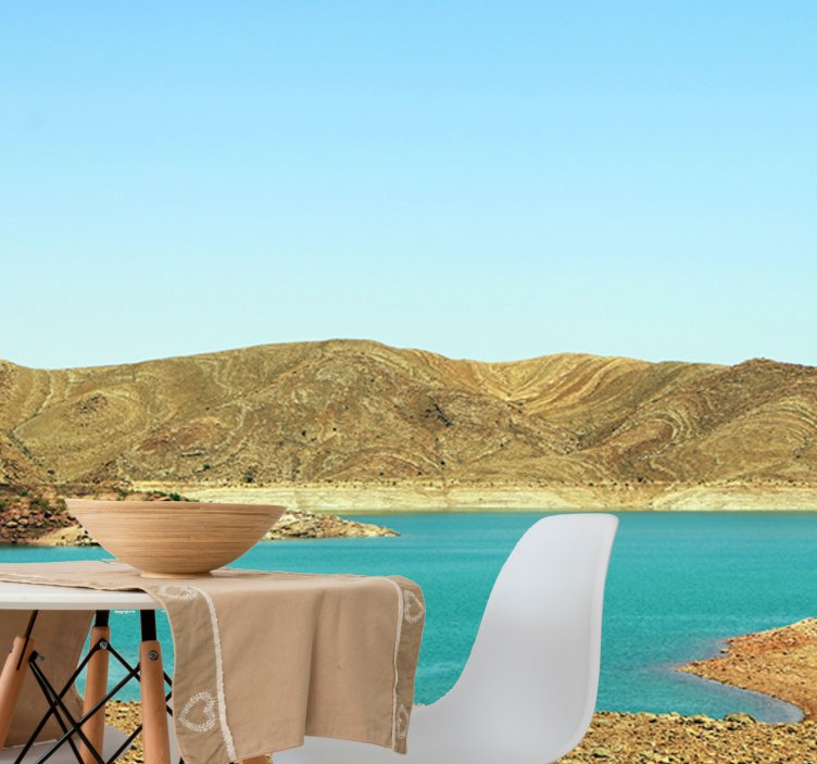 Horská fototapeta klidné horské jezero - TenStickers