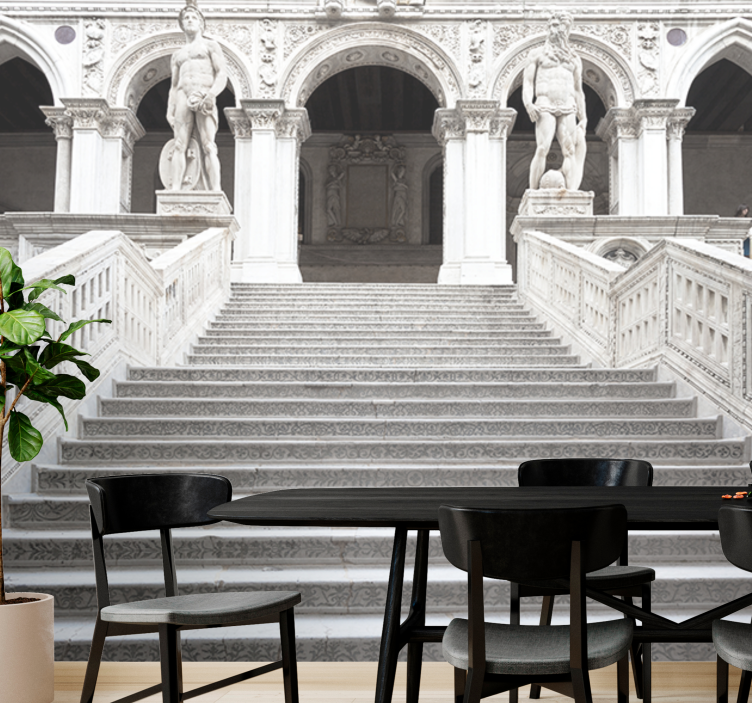 Klasické foto art tapeta velkolepé kamenné schody - TenStickers