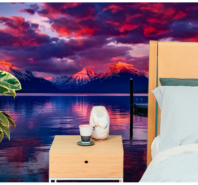 Fototapeta hezký východ slunce v horách - TenStickers