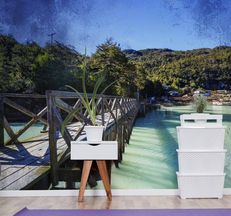 Malebná pobřežní cesta Fototapeta - TenStickers