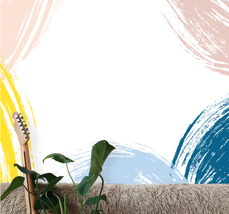 Minimalistické tahy keře Abstraktní fototapeta - TenStickers