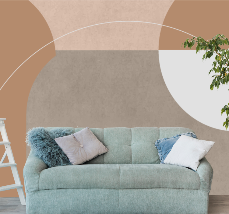 Moderní fototapeta geometrické tvary v kompozici - TenStickers