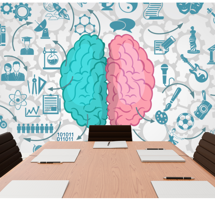 Moderní fototapeta kreativní mozkový koncept - TenStickers