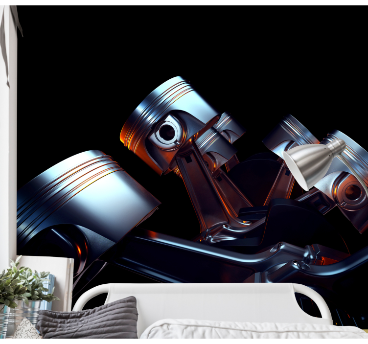 Fototapeta motor z auta - TenStickers