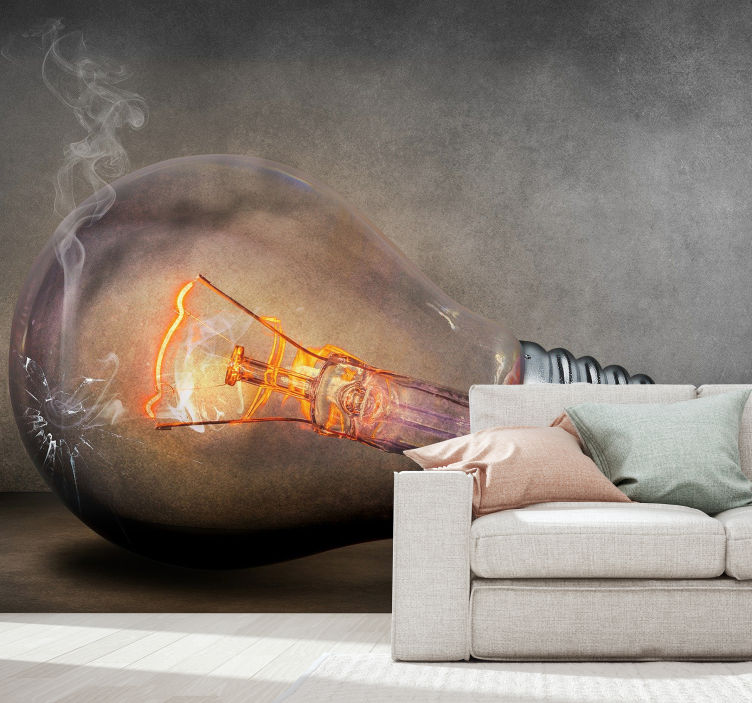 Spálená lampa moderní fototapeta tapeta - TenStickers