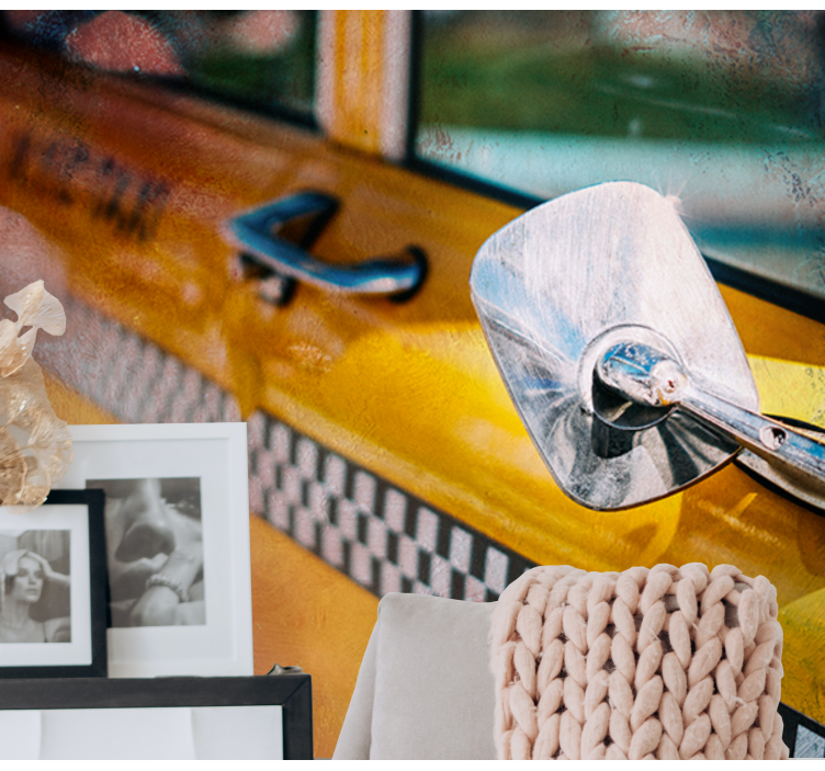 New york fototapeta ikonické žluté taxi - TenStickers