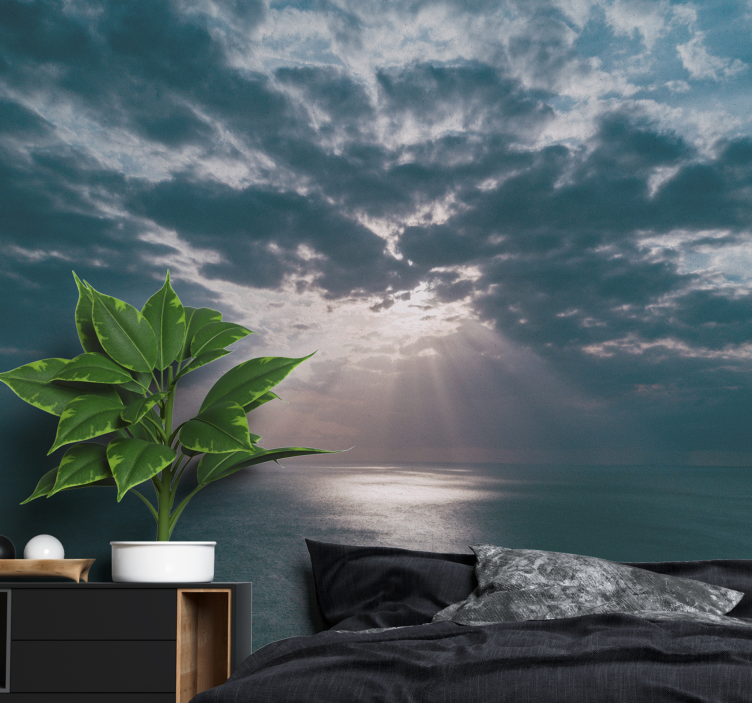 Oceánské paprskové světlo Příroda fototapeta - TenStickers