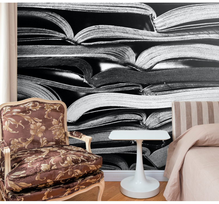 Otevřená kniha obývací pokoj fototapeta - TenStickers