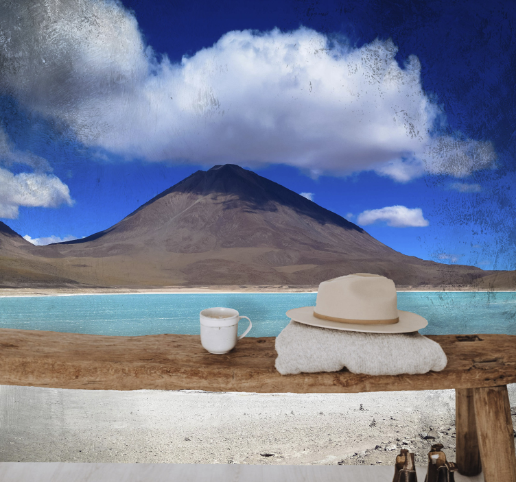 Perspektiva alpského jezera Fototapeta - TenStickers