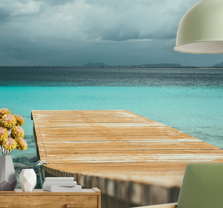 Příroda fototapeta klidné pobřežní molo - TenStickers