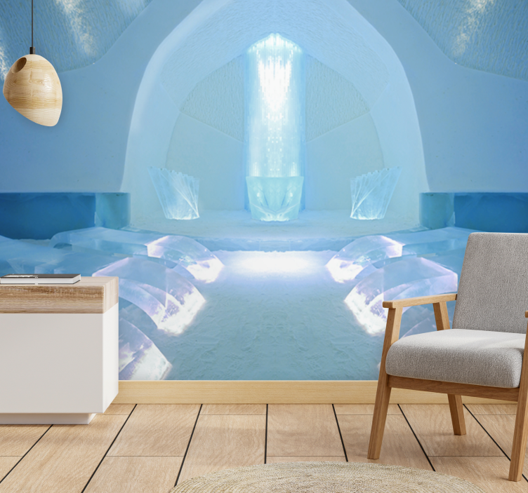 Příroda fototapeta ledové krystalové útočiště - TenStickers