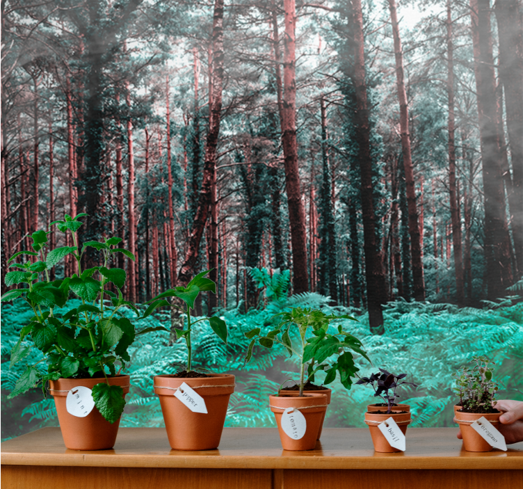 Příroda fototapeta vzkvétající zelená divočina - TenStickers