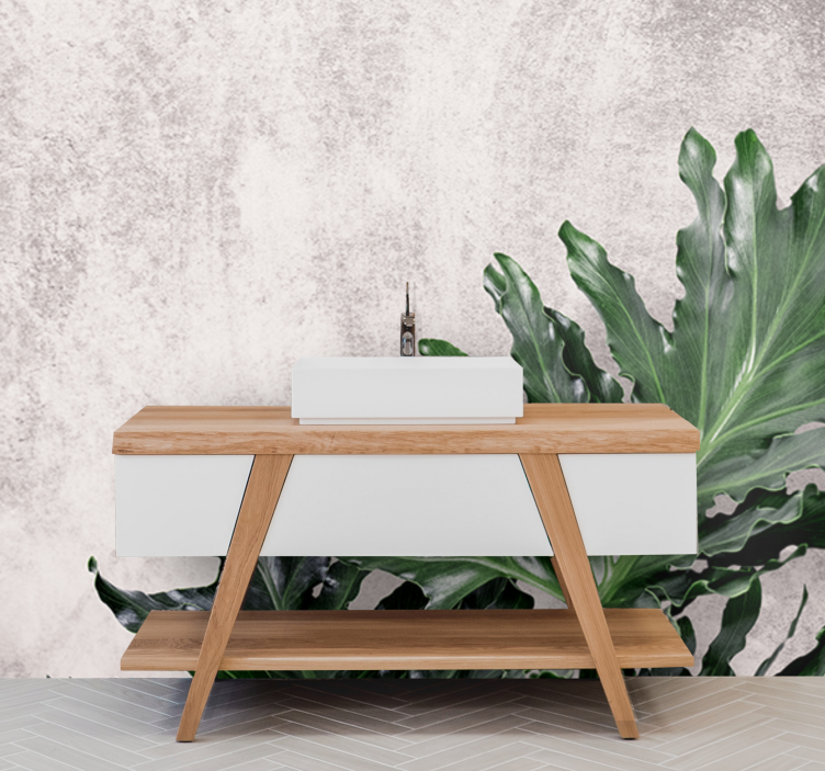 Příroda fototapeta vzrostlé zelené listy - TenStickers