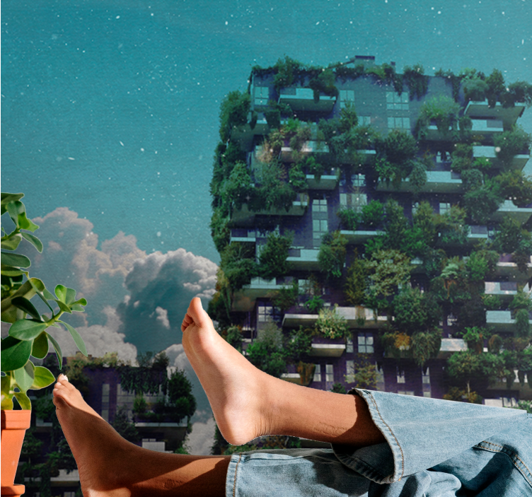 Příroda fototapeta zelená vertikální zahrada - TenStickers