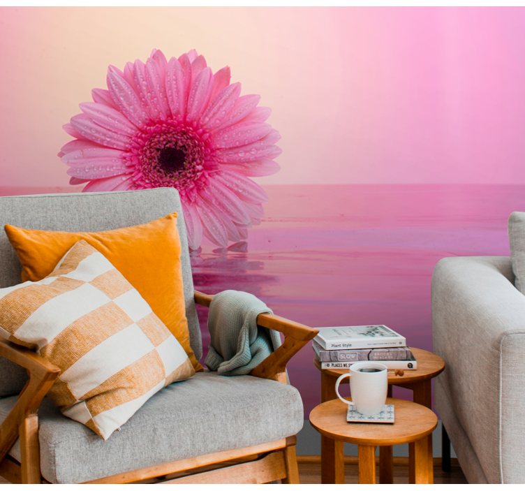 Fototapeta květiny růžové gerbery - TenStickers